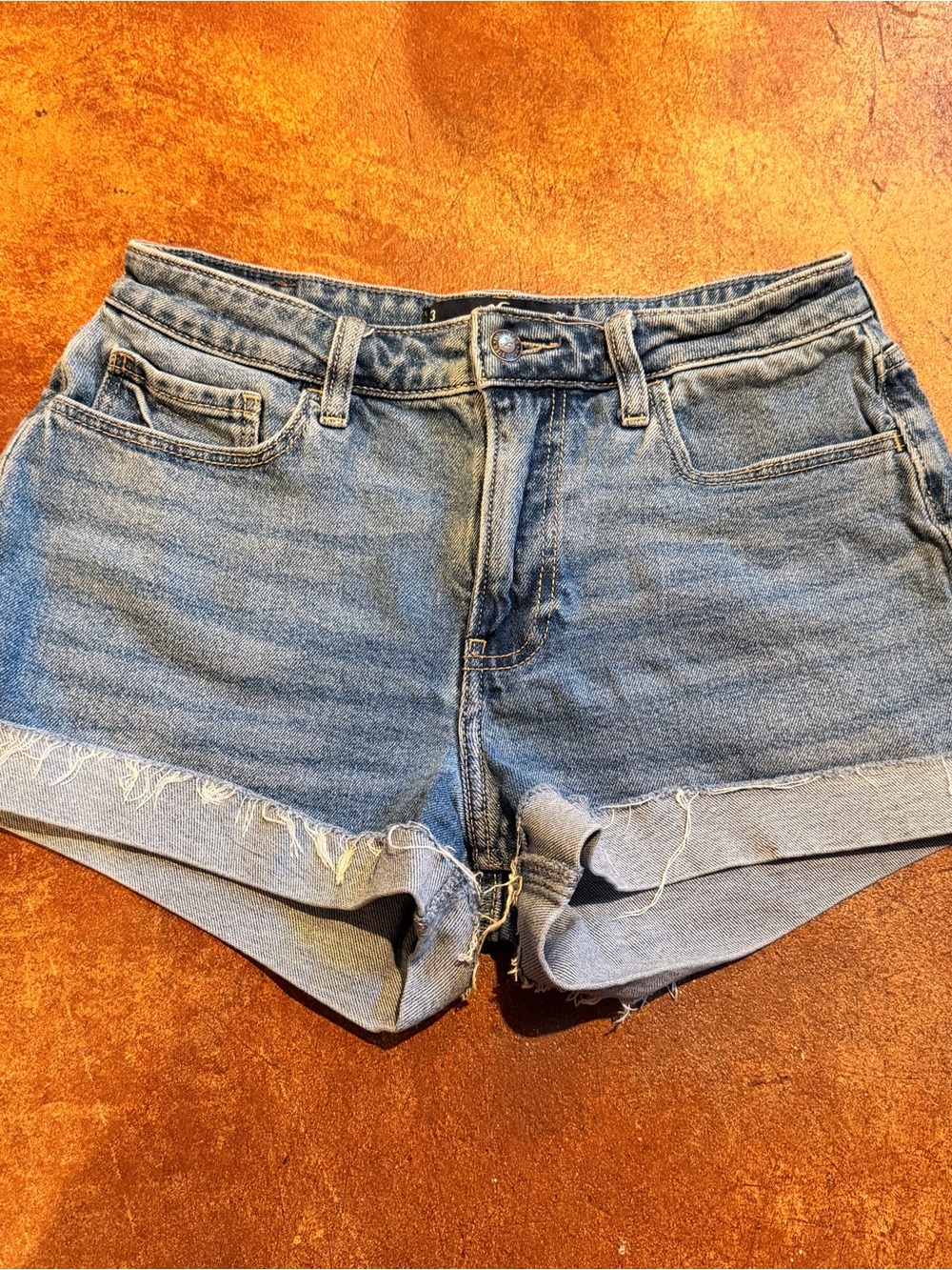Hollister High-Rise Blue Denim Women's Shorts